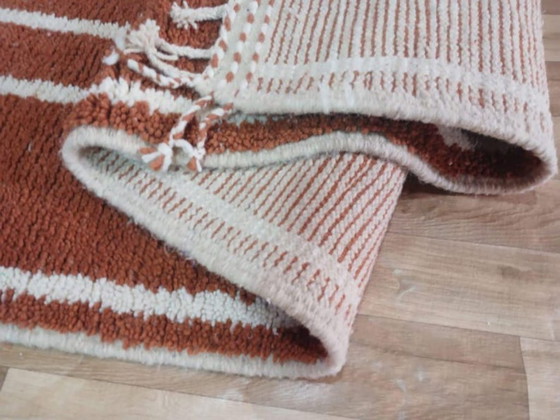 Image 1 of Tapis marocain traditionnel en laine 250cmx80cm
