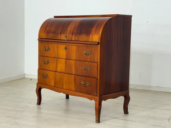 Image 1 of Danish teak secretary desk Vintage writing desk