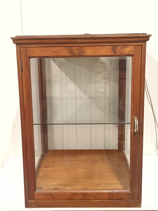 Antieke toonbankvitrine