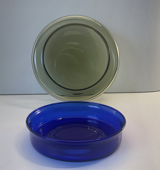 Image 1 of Pot de conservation Blåtopp par Willy Johansson pour Hadeland Glassverk