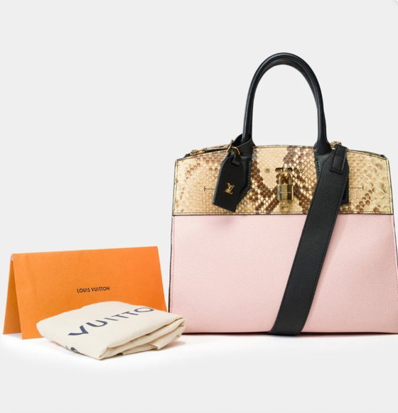 Image 1 of Sac LOUIS VUITTON City Steamer en Cuir Rose - 101869