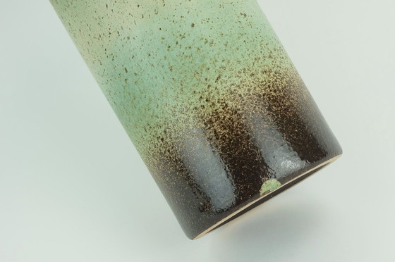 Image 1 of Vaso scheurich vintage anni '60-'70 modello 401-28 tonalità di verde e marrone