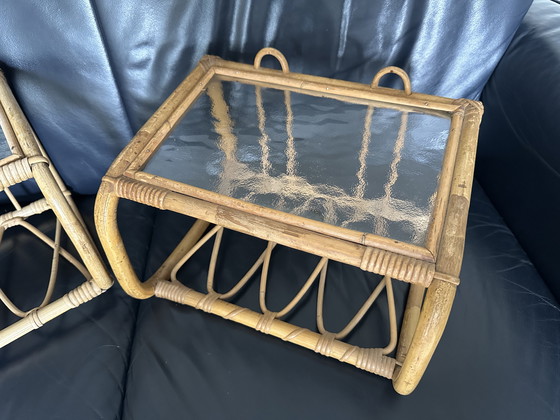 Image 1 of Comodini galleggianti in rattan