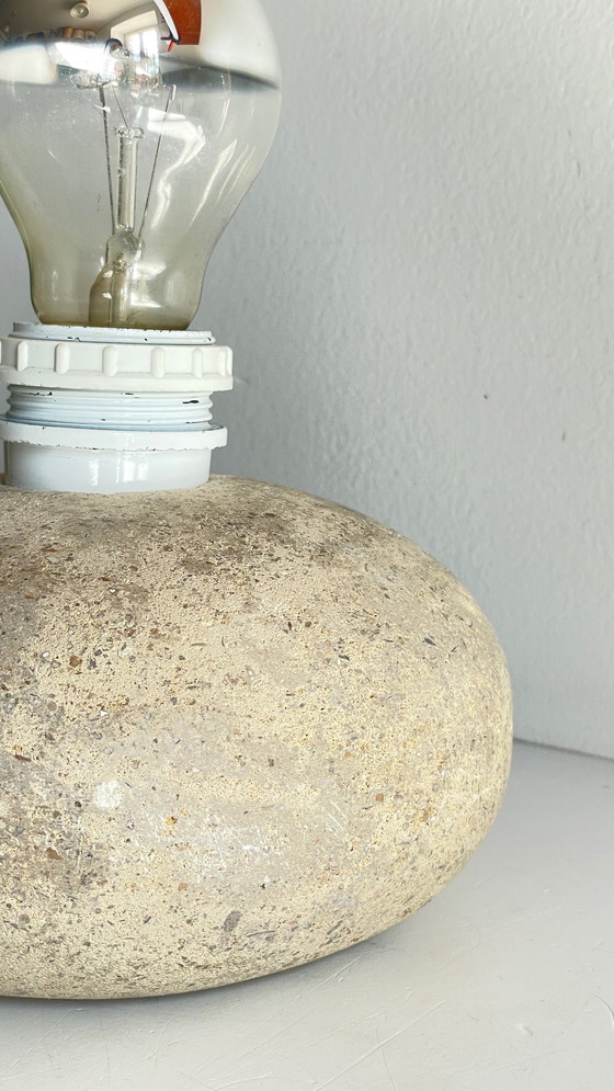 Image 1 of Vintage Natuurstenen Kiezel Lamp