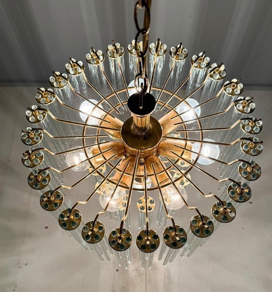 Image 1 of Mid-century chandelier/ceiling lamp by Gaetano Sciolari, Murano, Italy, 1970s.