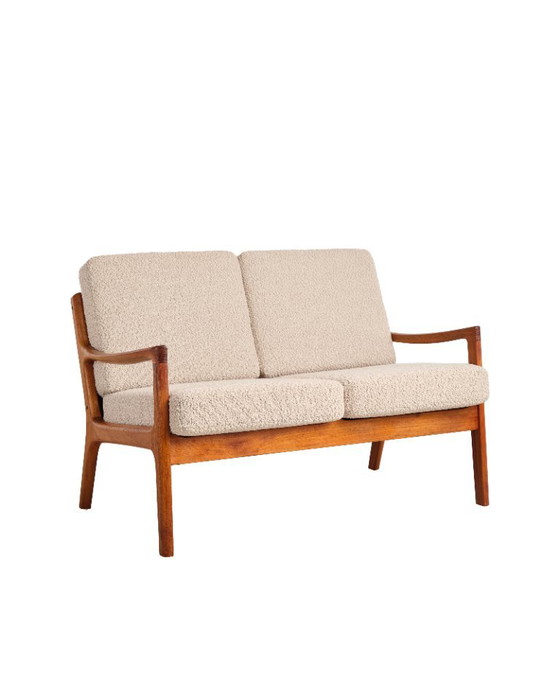 Zweisitzer-Sofa aus der Mitte des 20. Jahrhunderts, Serie Senator, Teakholz-Couch von Ole Wanscher (photo 23 of 23)