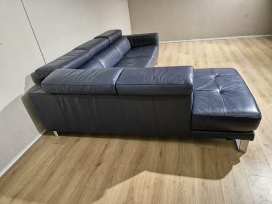 Image 1 of Montel Temptation - Divano angolare - Blu - Pelle - Design