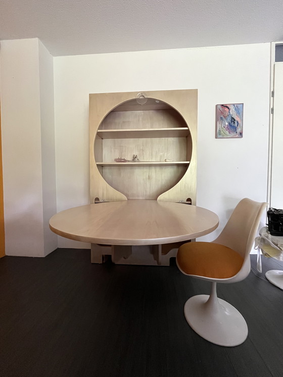 Image 1 of Cabinet and dining table made of thick plywood