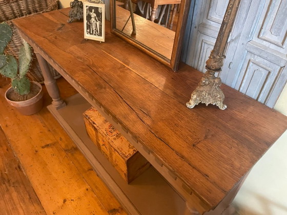 Image 1 of Mesa auxiliar Mesa auxiliar Mesa de pared Doble meseta Antigua