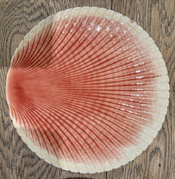 Image 1 of 2 Barbotine-Muschelteller / Austernschalen, ca. 1900