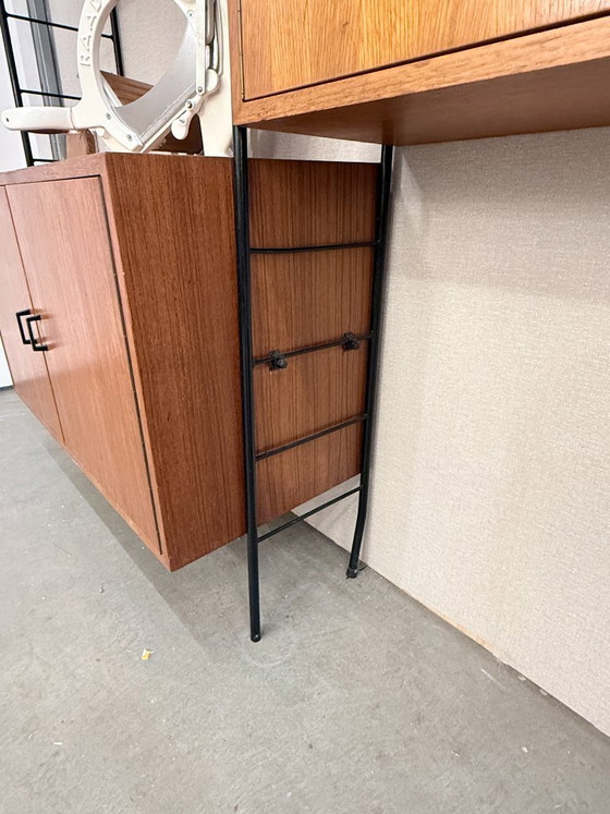 Mobile componibile a parete vintage nello stile di Nisse Strinning – 245 cm – Armadi a muro, Metal, Wood (photo 3 of 7)