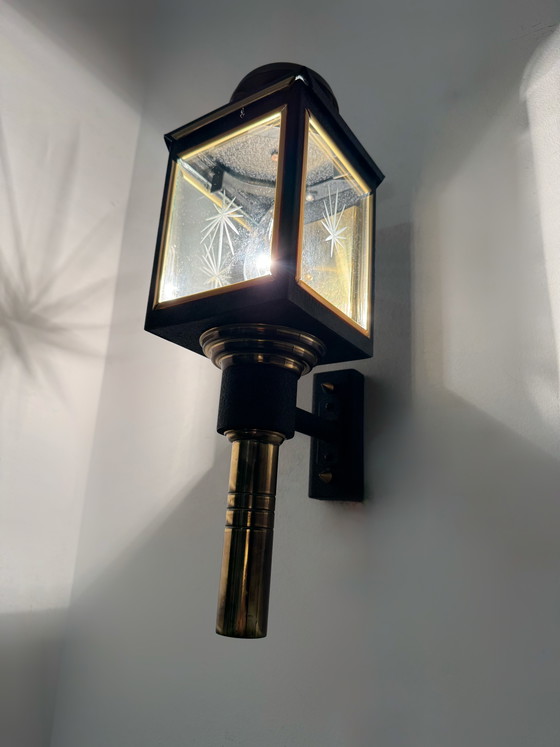 Applique Lanterne Maison Arlus Anni '70 – Brass, Metal (photo 3 of 15)