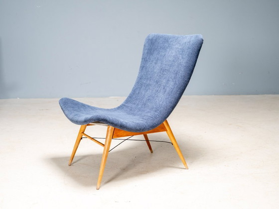 Image 1 of Fauteuils Coquille par Miroslav Navrátil, Český Nábytek, 1960 - Set de 3