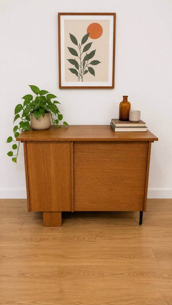 Vintage Scandinavian Design Desk – Metal, Wood (photo 5 of 5)