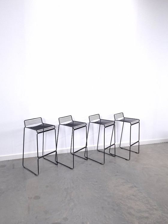 Set of 4 x Black HAY Barstool, Hee Welling – Metal (photo 13 of 18)