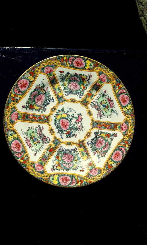 3x assiettes en porcelaine chinoise