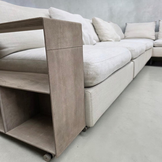 Image 1 of Divano angolare modulare Flexform Groundpiece 450x320cm in tessuto Extra