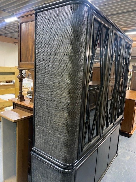 Roberti Rattan Vintage Cabinet Dark Brown