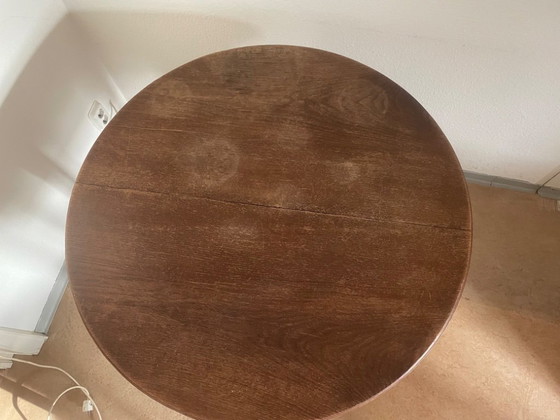 Image 1 of Tavolo Art Déco con una forma elegante e meravigliosamente curva per l'estensione