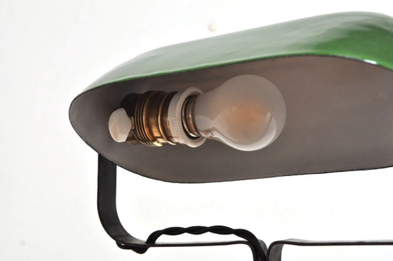 Lampe de notaire Art Déco Erpe, années 1930 – Metal (photo 10 of 12)
