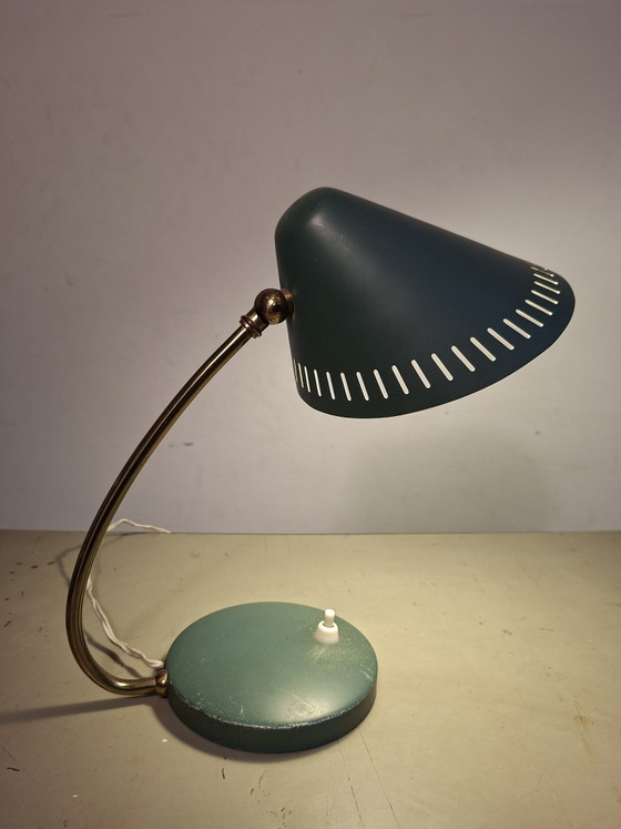 Lampada da scrivania Mid-century suggestiva – Lampade da tavolo, Metal, Brass (photo 7 of 11)