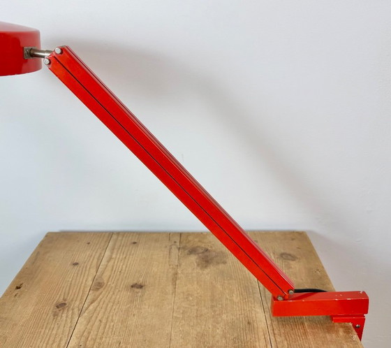 Vintage Red Adjustable Table Lamp, 1970s – Iron, Metal (photo 7 of 20)