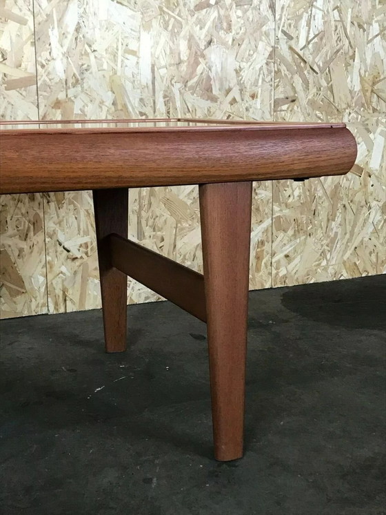 Image 1 of 60er 70er Jahre Teak Tisch Couchtisch Coffee Table Danish Design with Mirror 60s