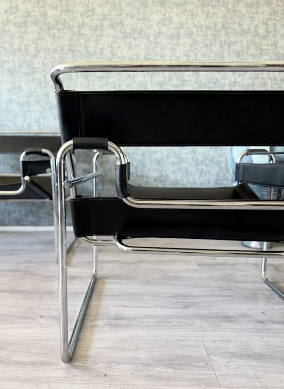 Image 1 of Chaise Wassily vintage, Marcel Breuer, Fasem, Italie, années 80