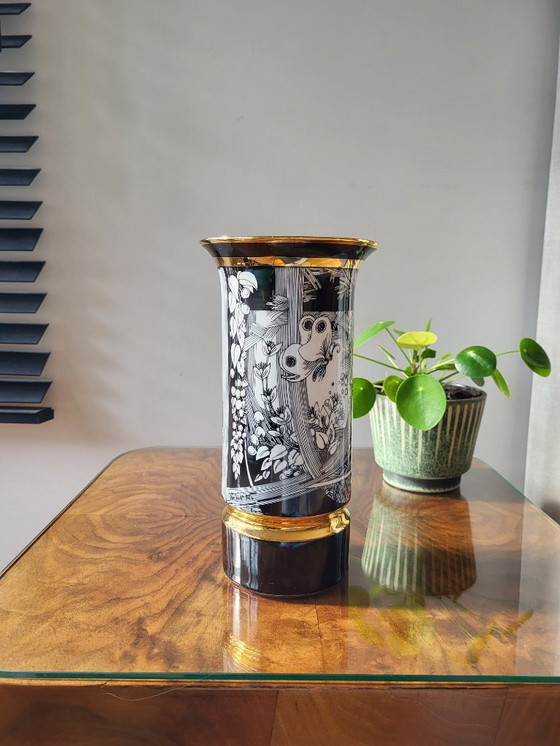 Image 1 of Hollohaza porcelain vase, designed by Endre Szasz, Hungary, 1926-2003