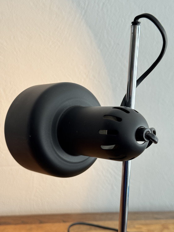 Image 1 of Vintage HEMA table lamp 1970s/1980s black metal