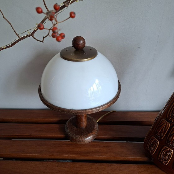 Mushroom Table Lamp Steinhauer 1970s – Glass, Metal (photo 4 of 7)