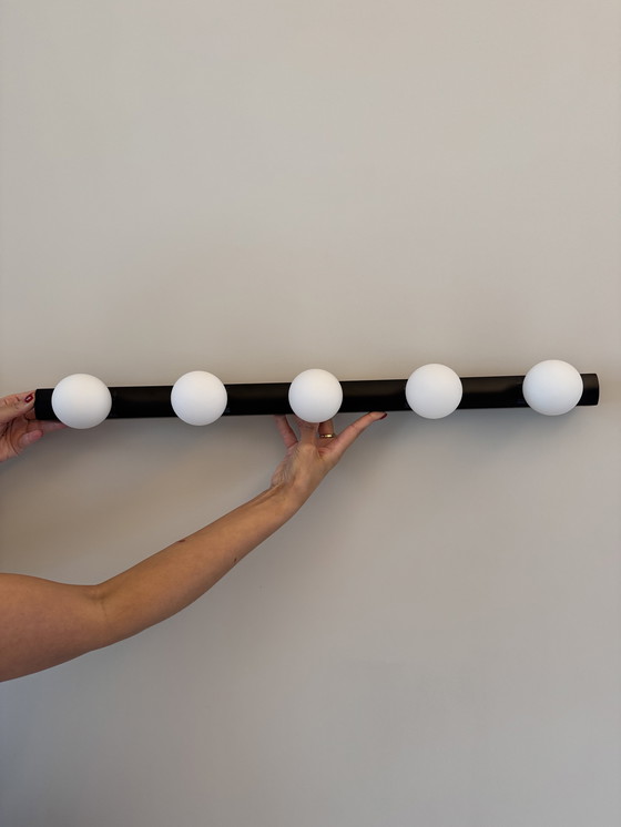 Image 1 of Lampada da parete Astro Cabaret 5, nero opaco