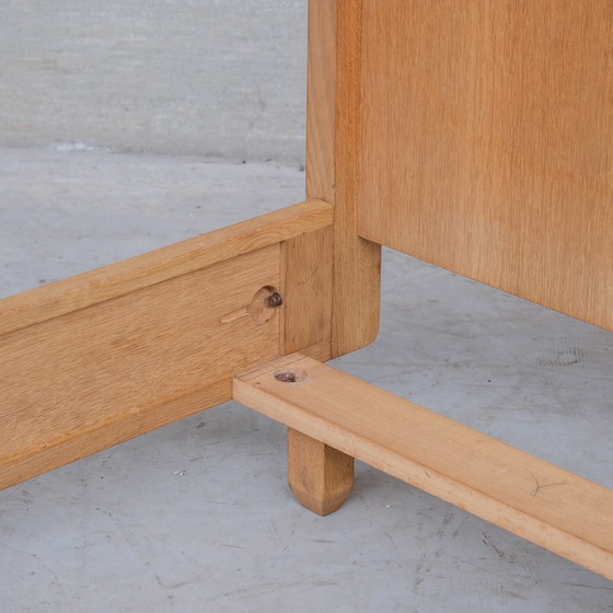 Image 1 of Guillerme et Chambron French Mid-Century Oak Single Bed