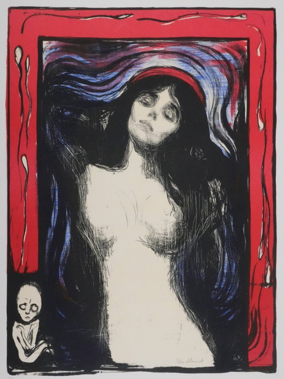 Edvard Munch : La Madone, Lithographie Signée – Lithographies et sérigraphies, Paper (photo 3 of 10)