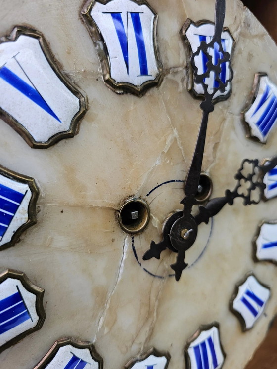 Oeil de boeuf clock / French 19th Century / Napoleon III Inlay Wall Clock (photo 7 of 11)