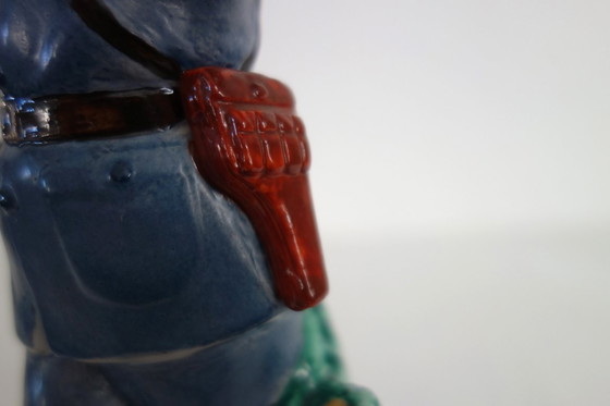 Image 1 of Biscuit Porcelain Red Guard Figurine Statue - Cultural Revolution #5