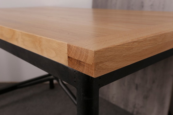 Industrial Loft Worktable – Dining tables, Wood, Metal, Industrieel (photo 4 of 6)