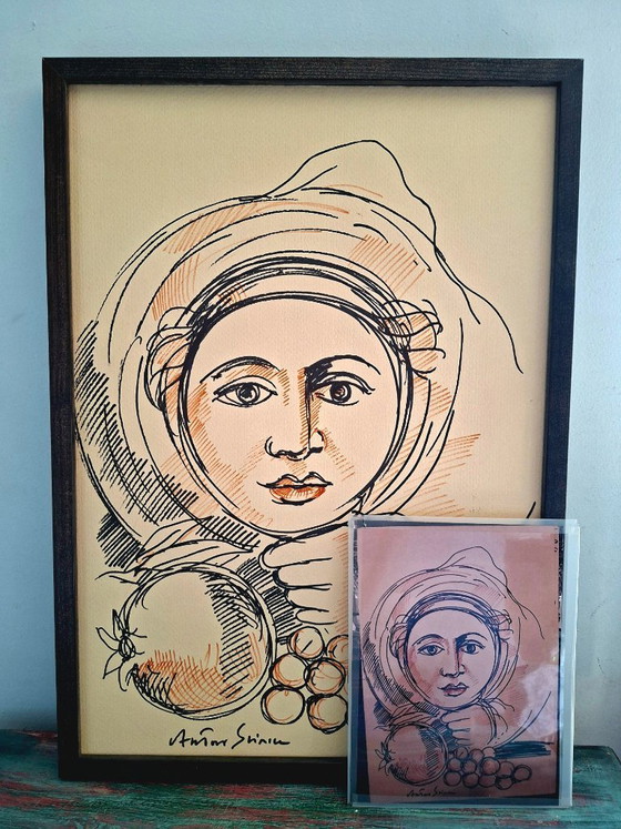 Image 1 of Antonio Sciacca (1957) – Untitled – Original marker drawing on art paper