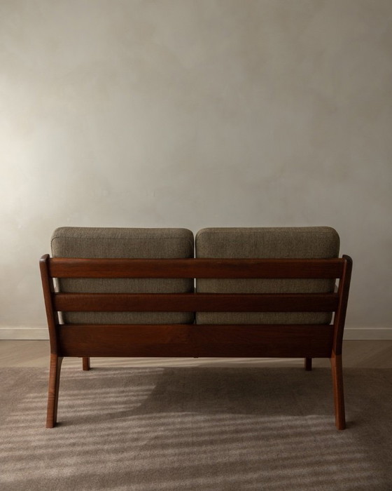 Image 1 of Canapé deux places Senator vintage par Ole Wanscher pour Cado | Structure en teck danois | Revêtement d'origine | Années 1960