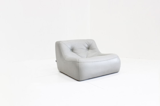 Image 1 of Kali Design Fauteuil Ligne Roset Michel Ducaroy Grijs Leder