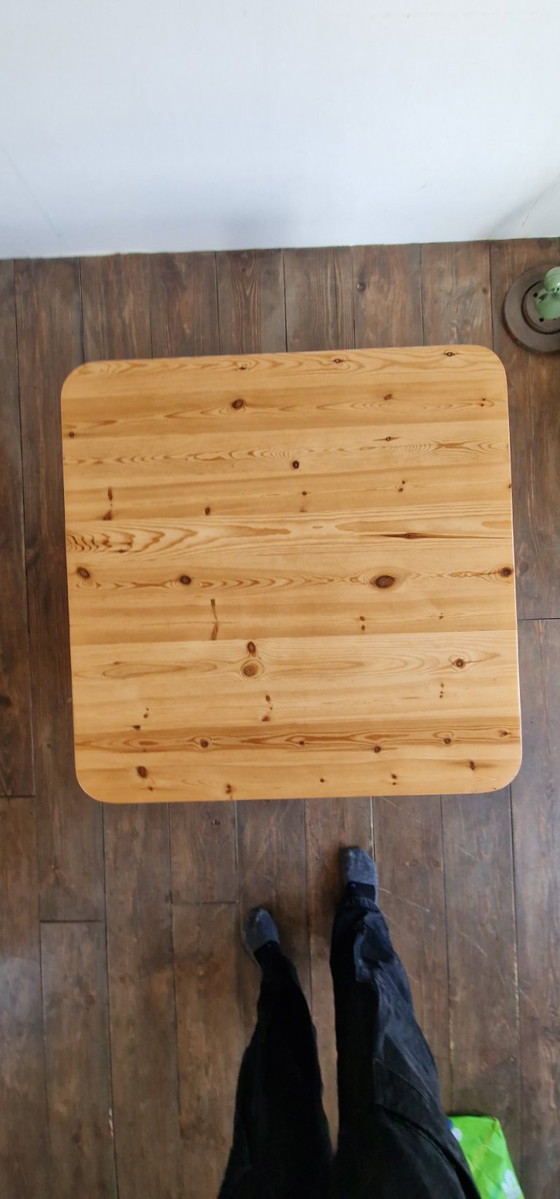 Image 1 of Vintage brutalist pine coffee table, 1960s