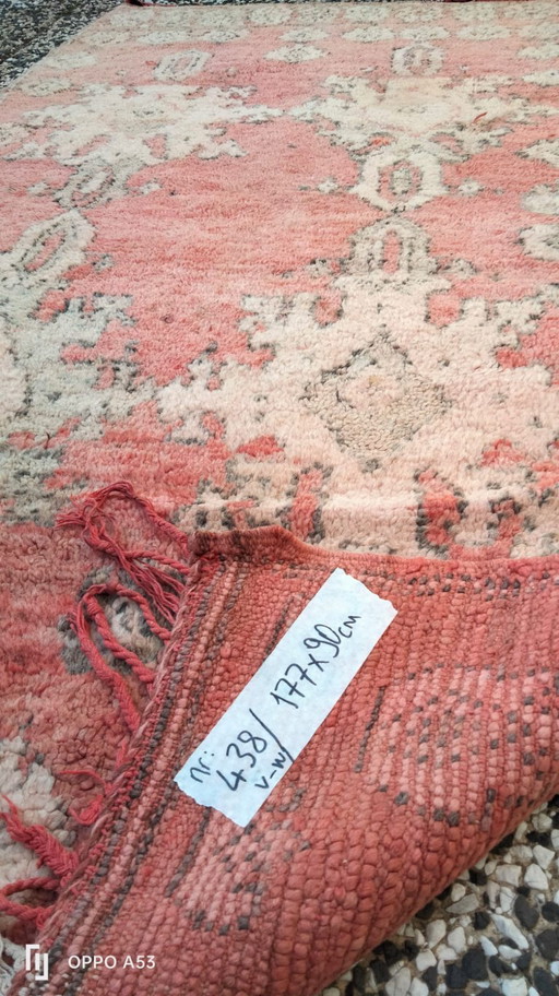 Handgeknoopt Berber kleed wol 177x90cm