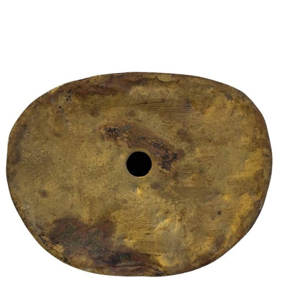 Antieke Chinees-Tibetaans Bronzen Boeddha – Abhaya Mudra – 124 – Beeldhouwkunst (photo 10 of 11)