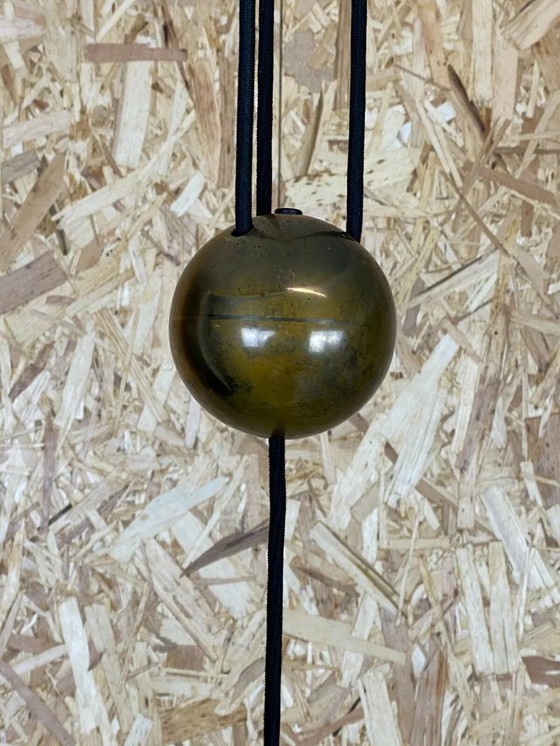 Image 1 of Lampada da soffitto anni '70 Florian Schulz Posa ottone Lampada a sospensione in ottone anni '70