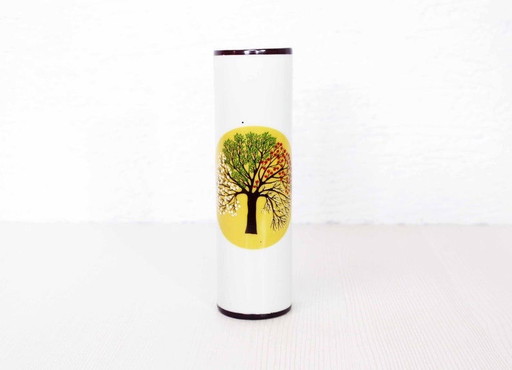 Vintage ceramic vase "4 seasons"