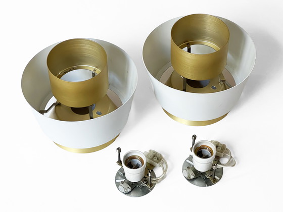 Image 1 of Pair Of Ceiling Lamps "Tivoli" By Jørn Utzon For Nordisk Solar Compagni. Denmark 1970S