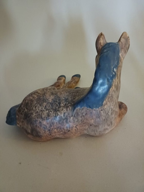 Large Ceramic Foal Figurine by Michael Andersen & Søn, Bornhol, Scandinavian Ceramics - Vintage (photo 3 of 6)