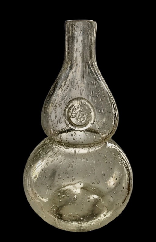 Vase verre bullé Biot