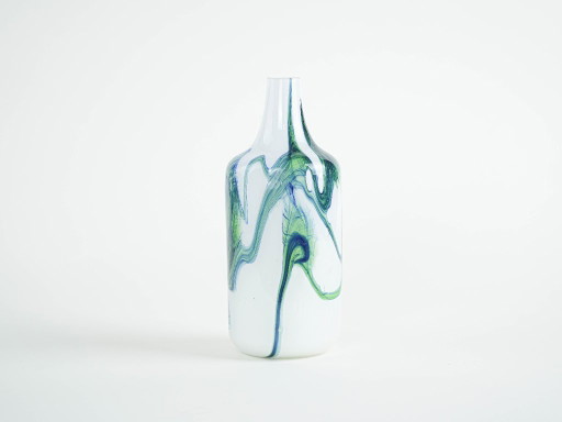 Glass vase, Danish design, 1970s, made in Denmark