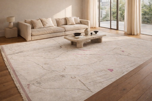 Tappeto marocchino in lana annodato a mano _370 × 305 cm